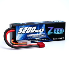 Zeee 2S Lipo Battery 5200mAh 7.4V 50C T Plug for RC Car Truck Heli Airplane Boat