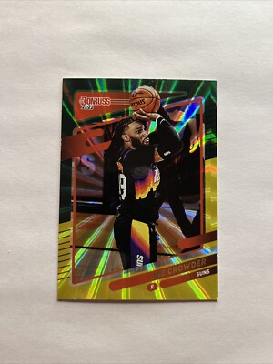 2021-22 Panini Donruss - Holo Green & Yellow Laser #98 Jae Crowder