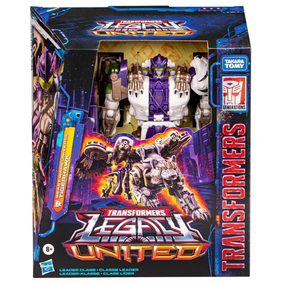 Hasbro Transformers Legacy United Leader Beast Wars Universe Tigerhawk Figure - Image 2 of 4