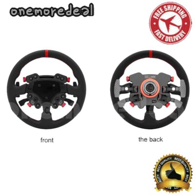 Simagic GT Pro Hub+P-330R 13'' Racing Wheel Round Real Leather Steering Wheel
