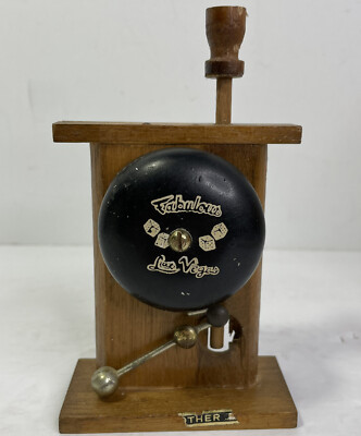 Wood Novelty Bar Bell Japan Time For Another Round Works Great Vintage