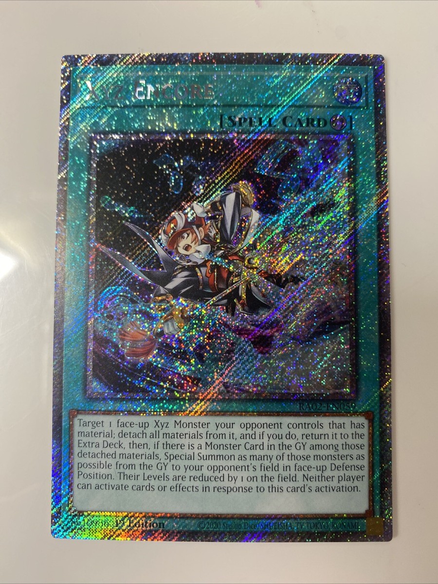 Xyz Encore (Platinum Secret Rare) RA02-EN059 25th Anniversary