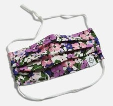 NWT Vera Bradley Flower Garden Pleated Face Mask with Adjustable Elastic