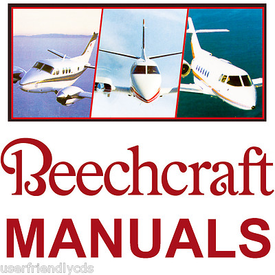 Beechcraft Baron 55 56 58 Shop & Maintenance & Parts & SERVICE MANUALS SET USB