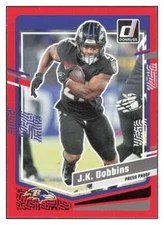 J.K. DOBBINS 2023 Donruss Press Proof Red #26 NFL Ravens  ID:86707