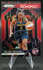 2024 Kelsey Mitchell #WNBA28 Panini Monopoly Red Classic Icons Prizm WNBA Fever