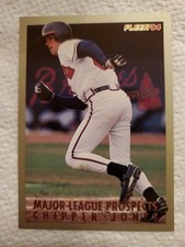 1993 Fleer Major League Prospects Chipper Jones #18 Atlanta Braves Baseball Card