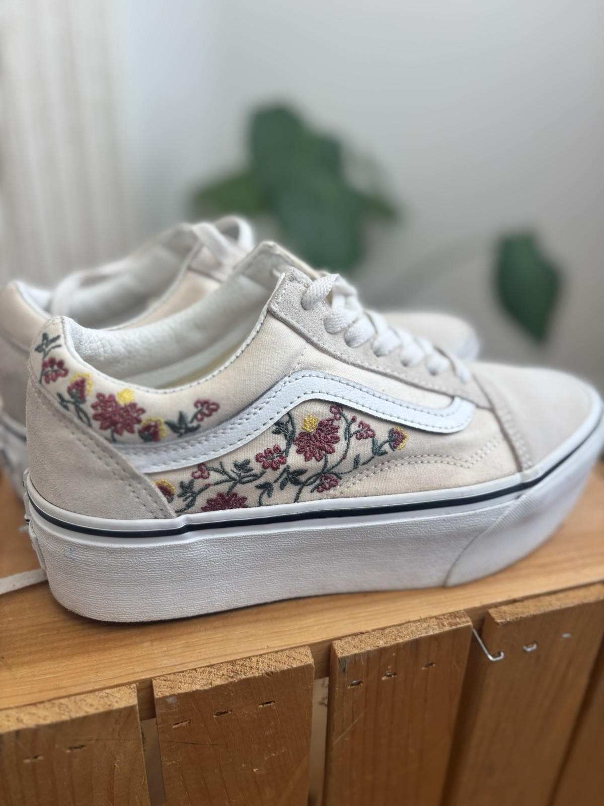 Vans Old Skool Stackform Platform Shoe Sneaker Fl… - image 1