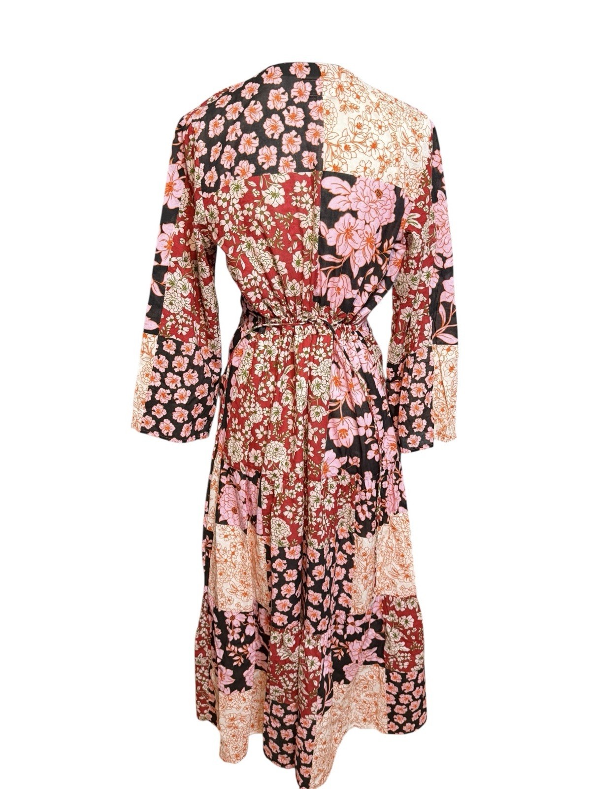 Johnny Was Flora Boho Patchwork Cotton Floral Tie… - image 4