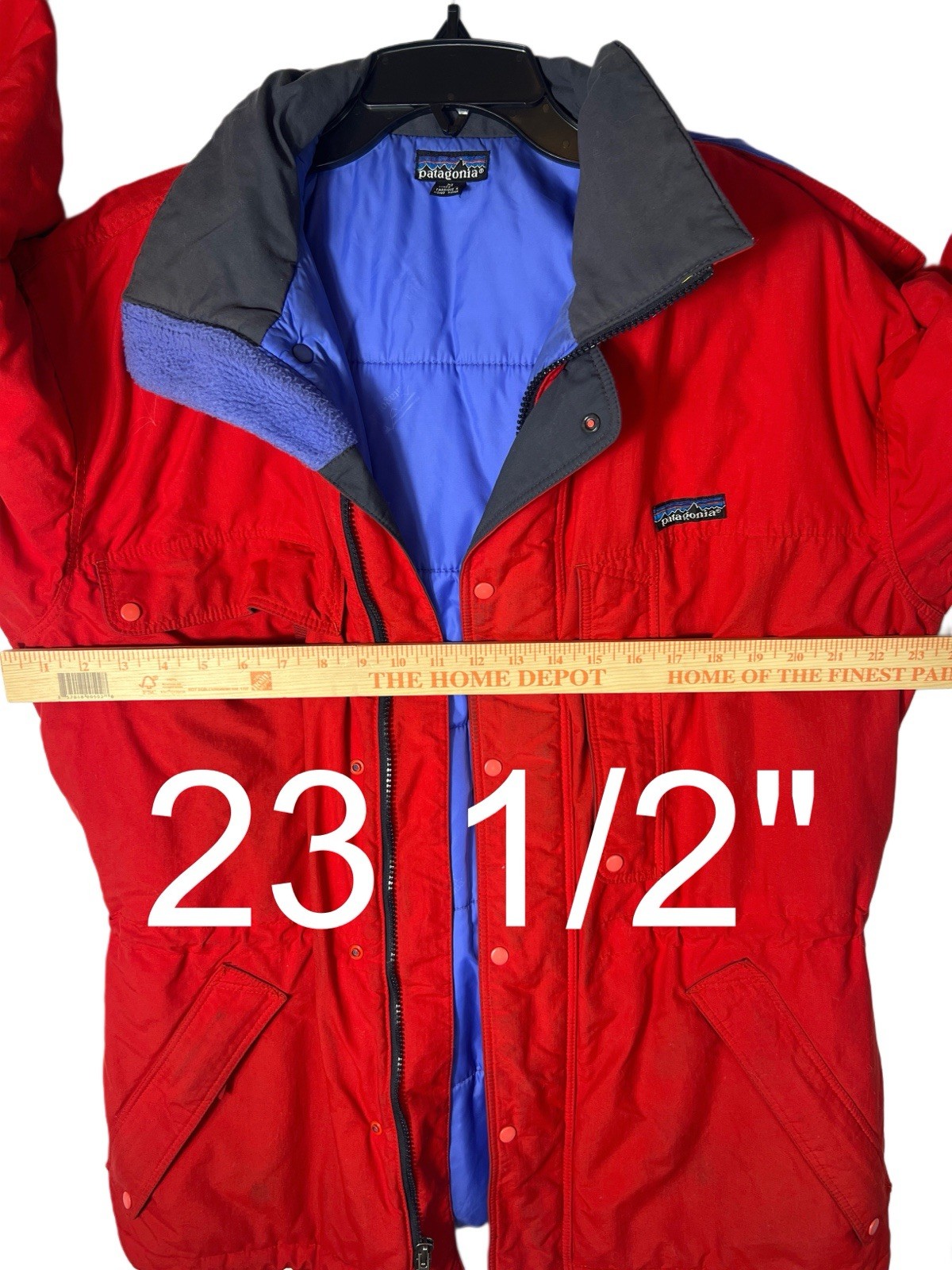 Vintage Patagonia Insulated Alpine Parka Jacket Red Blue Men’s M Made Hong Kong thumbnail 6