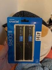 Crucial Micron DDR5 64GB (2x32GB) 5600MHz CL46 Desktop RAM Memory UDIMM NEW