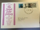 GB STAMPS RARE FIRST DAY COVER 1965 JOSEPH LISTER POLIOMYELITIS OFFICIAL