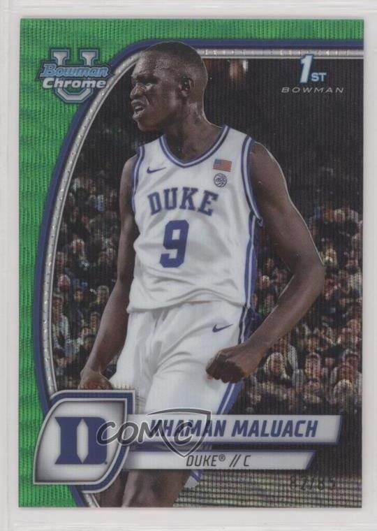 2024-25 Bowman U Chrome Green Wave Refractor 82/85 Khaman Maluach #46 02zm