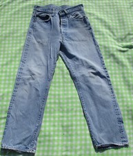 VTG 70s Slightly Distressed Levi's 501 Small e Redline Selvedge Jeans 28 x 26