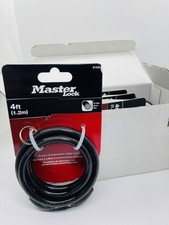 Lot of 6 New Genuine Master Lock, Bike Lock, Preset Combination, Cable Lock 4ft