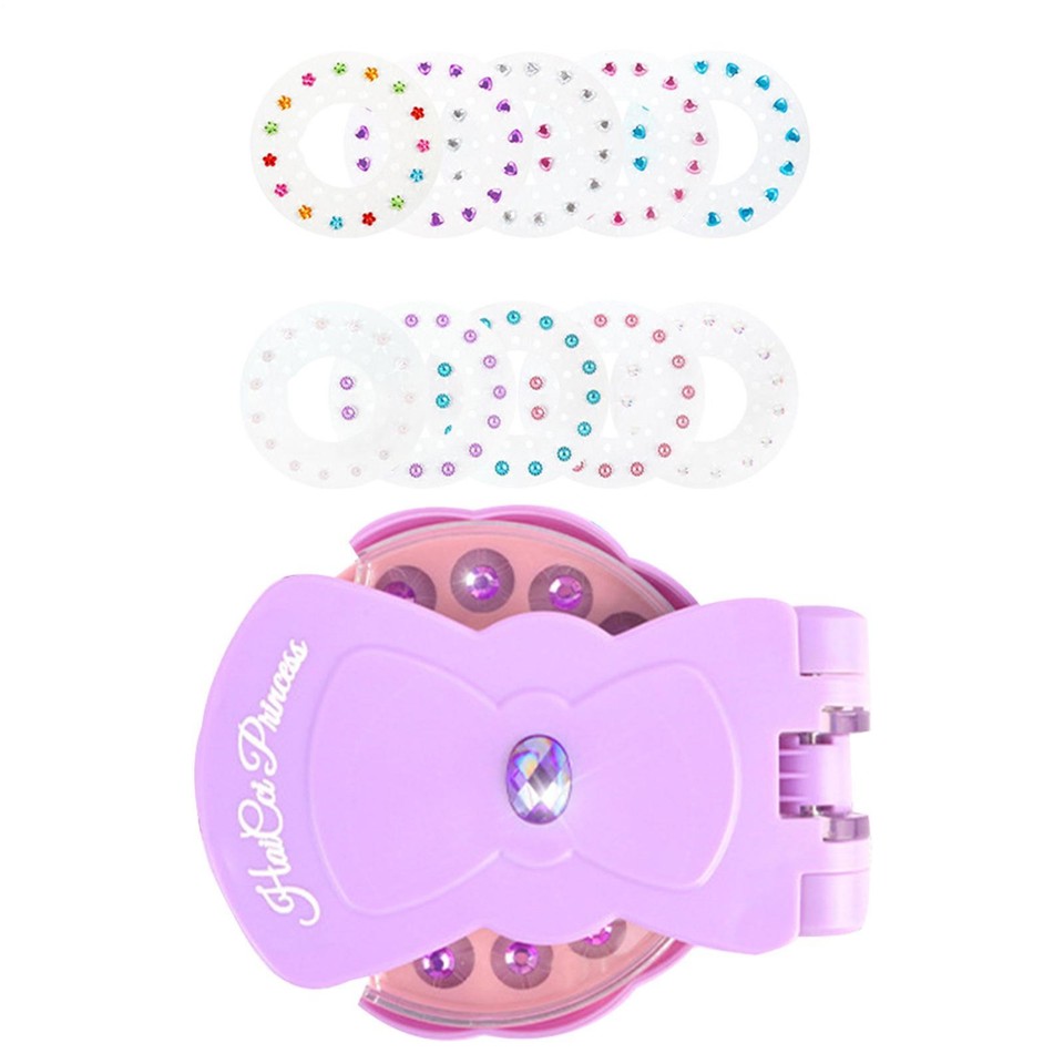 Hair Bedazzler Kit,Mein HERZ Hair Braiding Machine Haarflechtmaschine Mädchen Automatic Hair Braider Glitzersteine Haare Haarflechter Maschine Kinder Haarstyling-Werkzeug mit Diamond