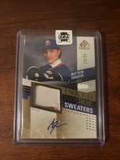 2025-26 SP Game Used Matthew Shaefer Inked Rookie Sweaters AUTO Patch  /35