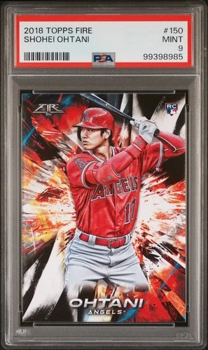 2018 Topps Fire - Shohei Ohtani #150 (RC) - PSA 9 MINT