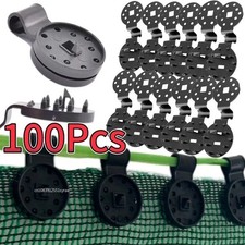 Cloth Clips - 100 Pcs Heavy Duty Tarp Clamp for Garden Netting - Black