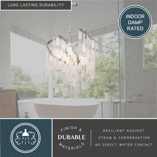 Vaxcel Lighting P0364 Isabel 4 Light 16"W Pendant - Nickel - Picture 10 of 12