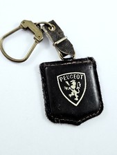Schlüsselanhänger - Peugeot 1960s Vintage Leder Garage Original 104 204 304 404