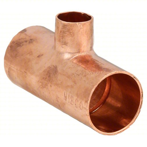 NEW 5-Pack NIBCO 5P116 Reducing Tee 1-1/2" x 1-1/2" x 1" Copper Sweat Fitting