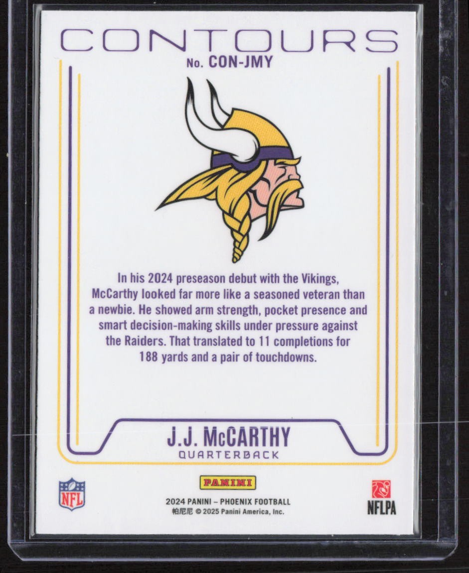 2024 Panini Phoenix #CON-JMY J.J. McCarthy Contours | eBay