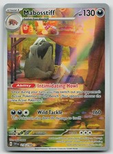 Pokemon Mabosstiff 218/198 Scarlet & Violet Illustration Rare Holo NM