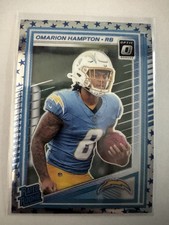 2025 Panini Donruss Optic Rated Rookie Stars Prizm Omarion Hampton #212 Chargers