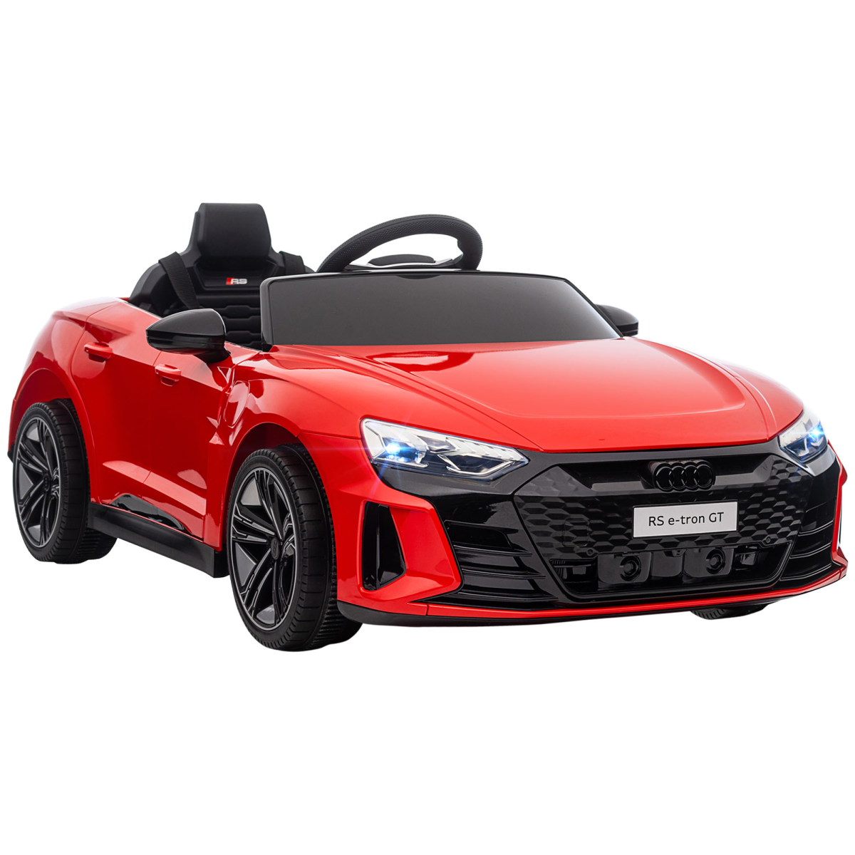 Homcom Audi Rs E-Tron Gt Licensed 12V Kids Electric Ride On W/ Remote, Red - Image 4