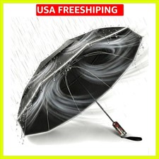 Compact Golf Umbrellas Windproof, Travel Umbrella for Rain, 10 Ribs Aluminum ...