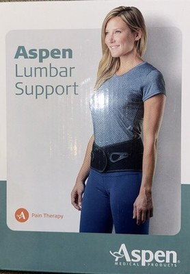 ASPEN Lumbar Support Back Brace for Men & Women, Size: Small, (26  - 31 ) NEW