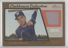 2015 Topps Heritage Clubhouse Collection Relics Gold /99 Ryan Braun #CCR-RB 5n0