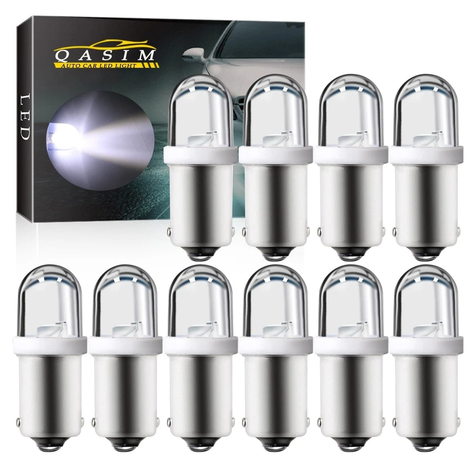 Qasim LED 6V 6.3V DC BA9S GE44 47 Pinball LED Light Bulb 53 57 1895 1891 64111 f - Image 2 of 4