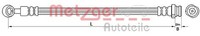 Metzger Bremsschlauch Passend FüR KIA Cee'd SW ED 1.4 1.6 Cvvt 4110717