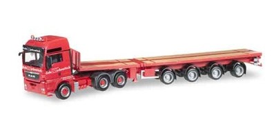 Herpa 304511 Markewitsch - MAN TGX w/Euro 5 Teletrailer 1/87 HO (plastic) MIB