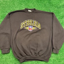 Vintage 90s Logo Athletic NFL Pittsburgh Steelers Crewneck Sweatshirt Sz XL