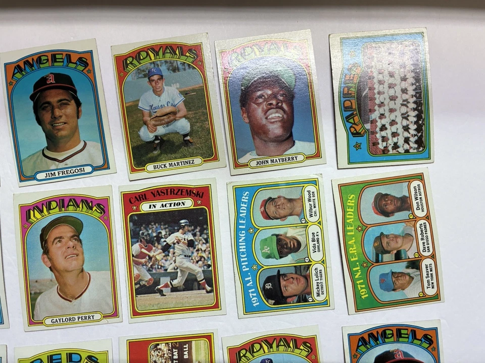 Lote de 46 cartões de beisebol 1972 Topps. HOF, estrelas, números altos, controle remoto, mais. - Imagem 3 de 4