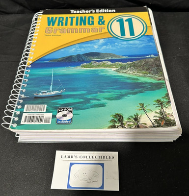 BJU Teachers edition Writing & Grammar 11 Third Ed.  2011 CD inc Homeschool