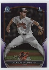 2023 Bowman Draft Chrome Purple Refractor 78/250 Jackson Baumeister #BDC-84 00ht