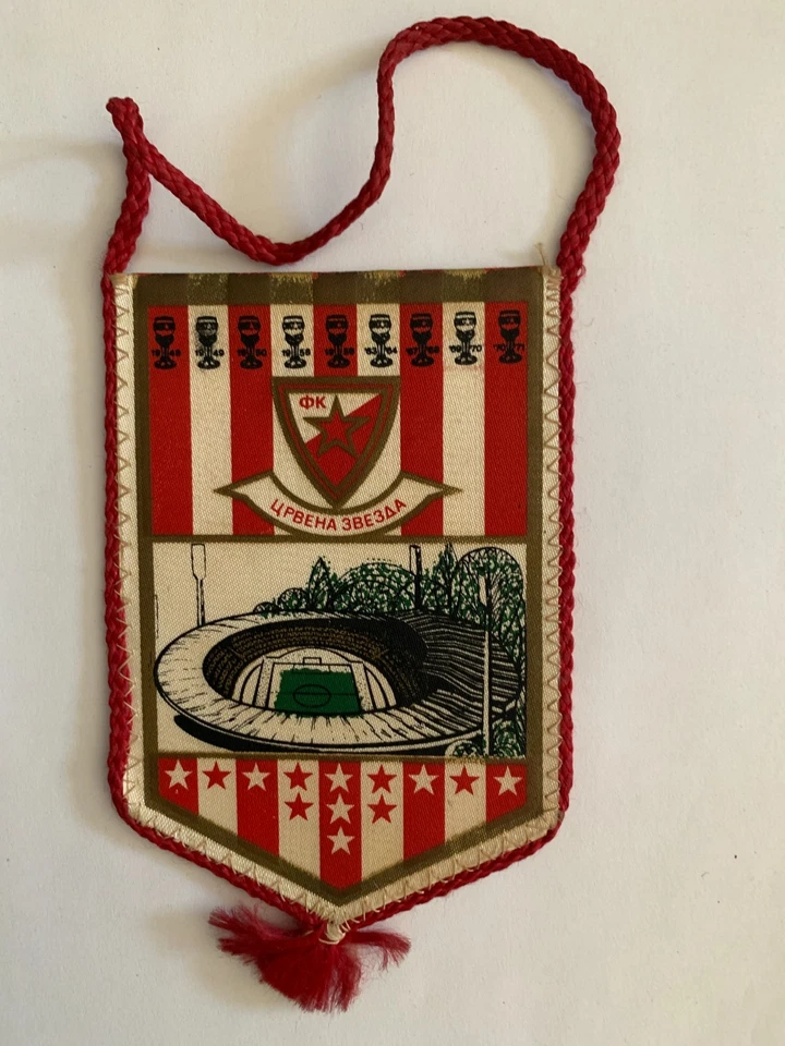 FANION VINTAGE BASKETBALL - RED STAR BELGRADE - Photo 2/2