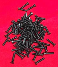 FLAT HEAD SOCKET CAP SCREW M4-0.70 X 18MM BLACK OXIDE (LOT OF 100)