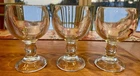 Set Of 3  Anchor Hocking Weiss Schooner 18 Oz Beer Goblet Vintage Barware Glass