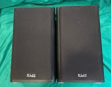 KLH Audio Systems Model 911B Bookshelf Speakers Pair Black 8 Ohms 50-100W Tested