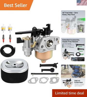 750143 Carburetor Replacement for Powerhorse & Briggs Engines - 45° Inlet Design