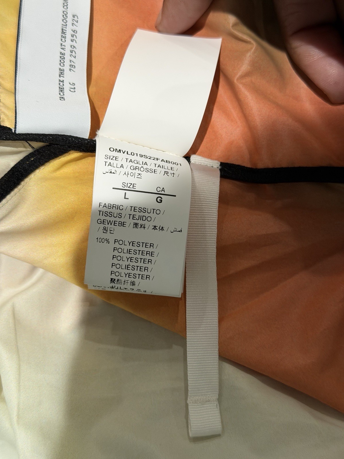 Off White Gradient Windbreaker - image 8