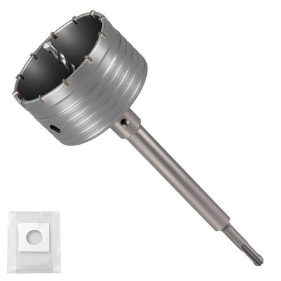 4-1/8'' (105mm) Concrete Hole Saw Set with 220mm SDS Plus & Dust Bag