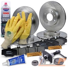 BREMSSCHEIBEN + BREMSBELÄGE BREMSKLÖTZE VORNE + HINTEN FÜR NISSAN PRIMERA P11