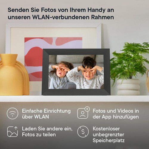 Versatile 10.1" Digital Picture Frame - Share Memories Wirelessly & Effortlessly - Picture 4 of 12