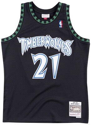 Maillot NBA Minnesota Timberwolves Kevin Garnett - Taille M - Mitchell & Ness - Authentique - Bleu - Neuf
